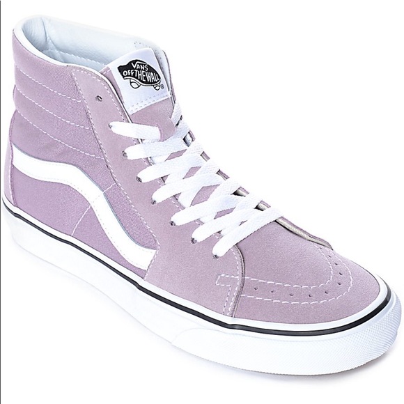 purple high top vans